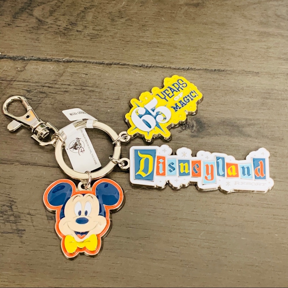 Disneyland 65th Anniversary Mickey Mouse Keychain